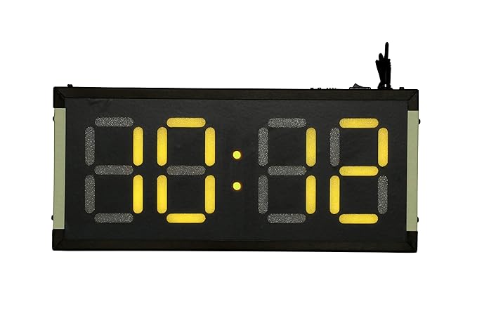 SKYLINK Jumbo Large Digital Wall Clock, Orange LED Display